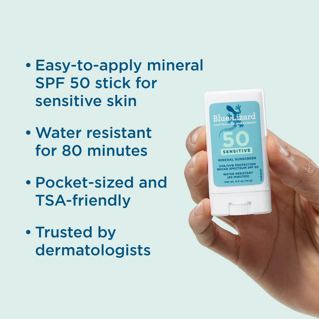 Blue Lizard Sensitive Mineral SPF 50 Sunscreen Stick